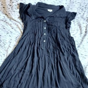 Vintage, 90s, black sheer dress, Pol brand, size M
